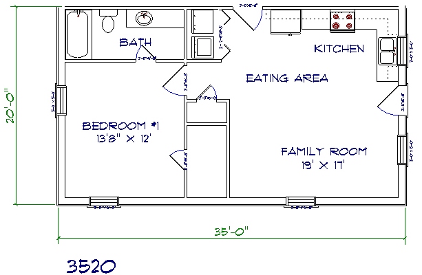 Metal Shops with Living Quarters Floor Plans